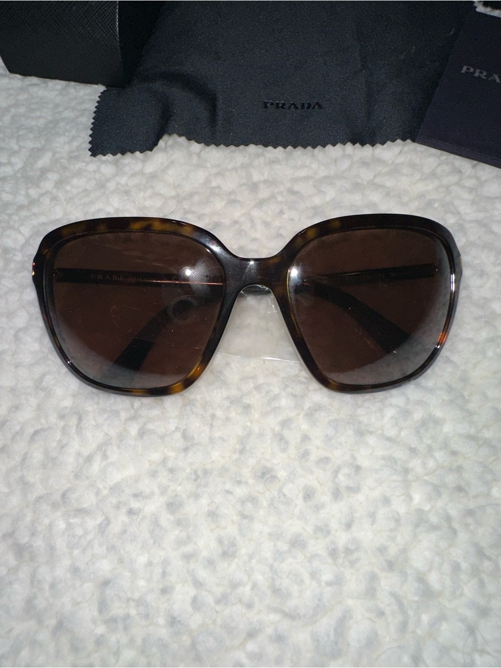 Prada Tortoiseshell Sunglasses with Brown Lenses - Picture 2 of 8